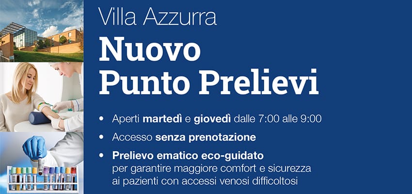 Nuovo punto prelievi Villa Azzurra
